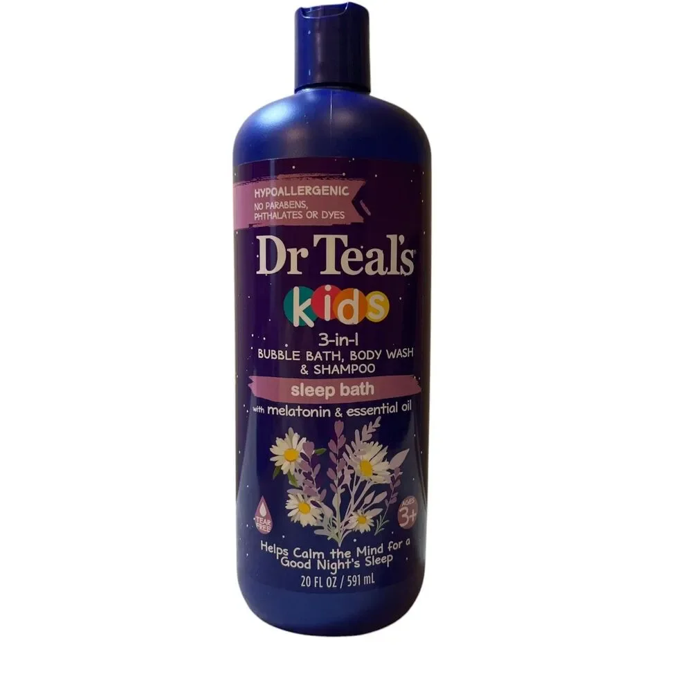 Dr. Teal’s  3 in 1 Body Wash/Bubble Bath (20 oz) and Sleep Soak for Kids Bundle